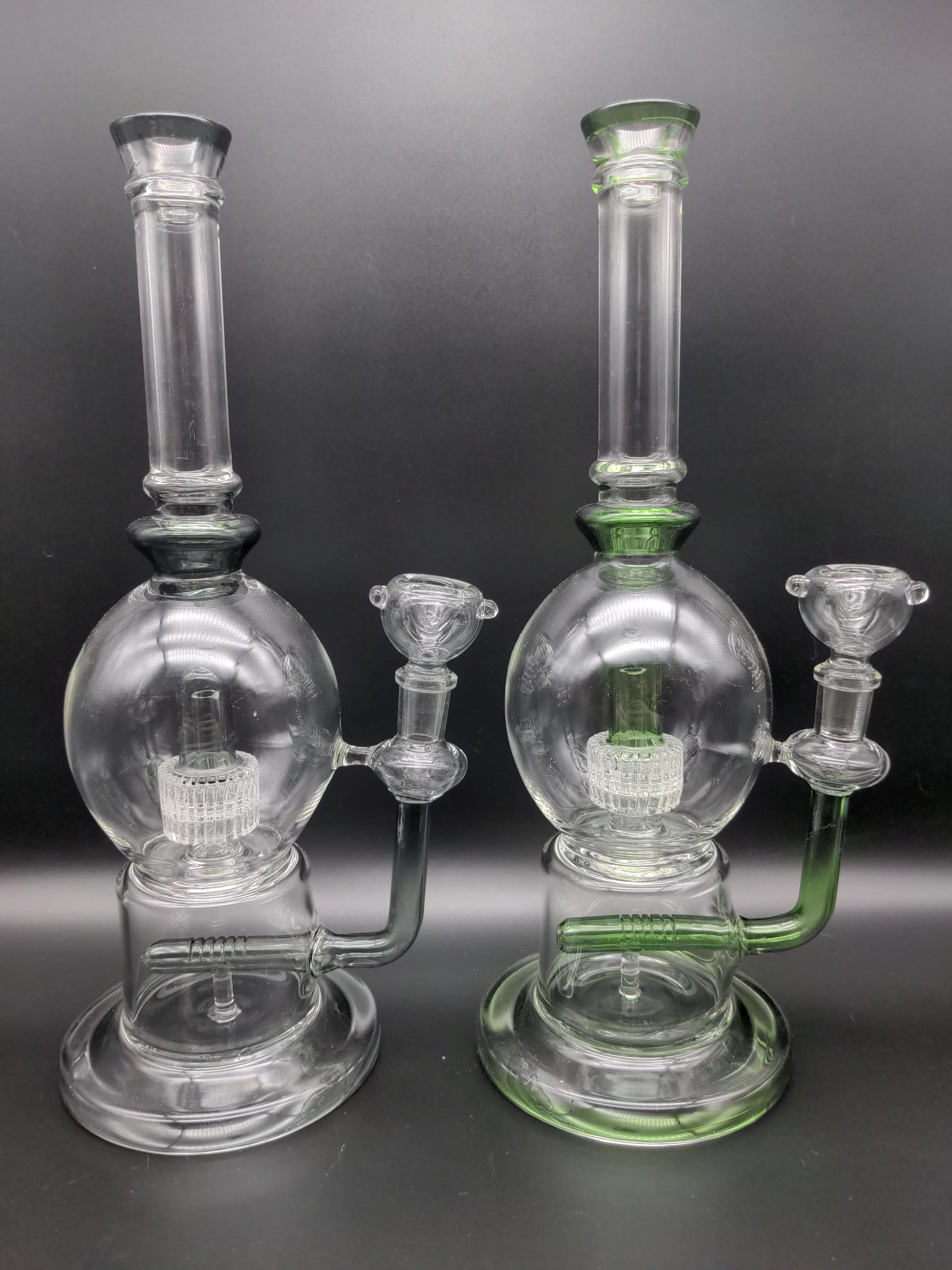 12 Bulb Water Pipe with L-line Perc and Metrix Shower 14mm