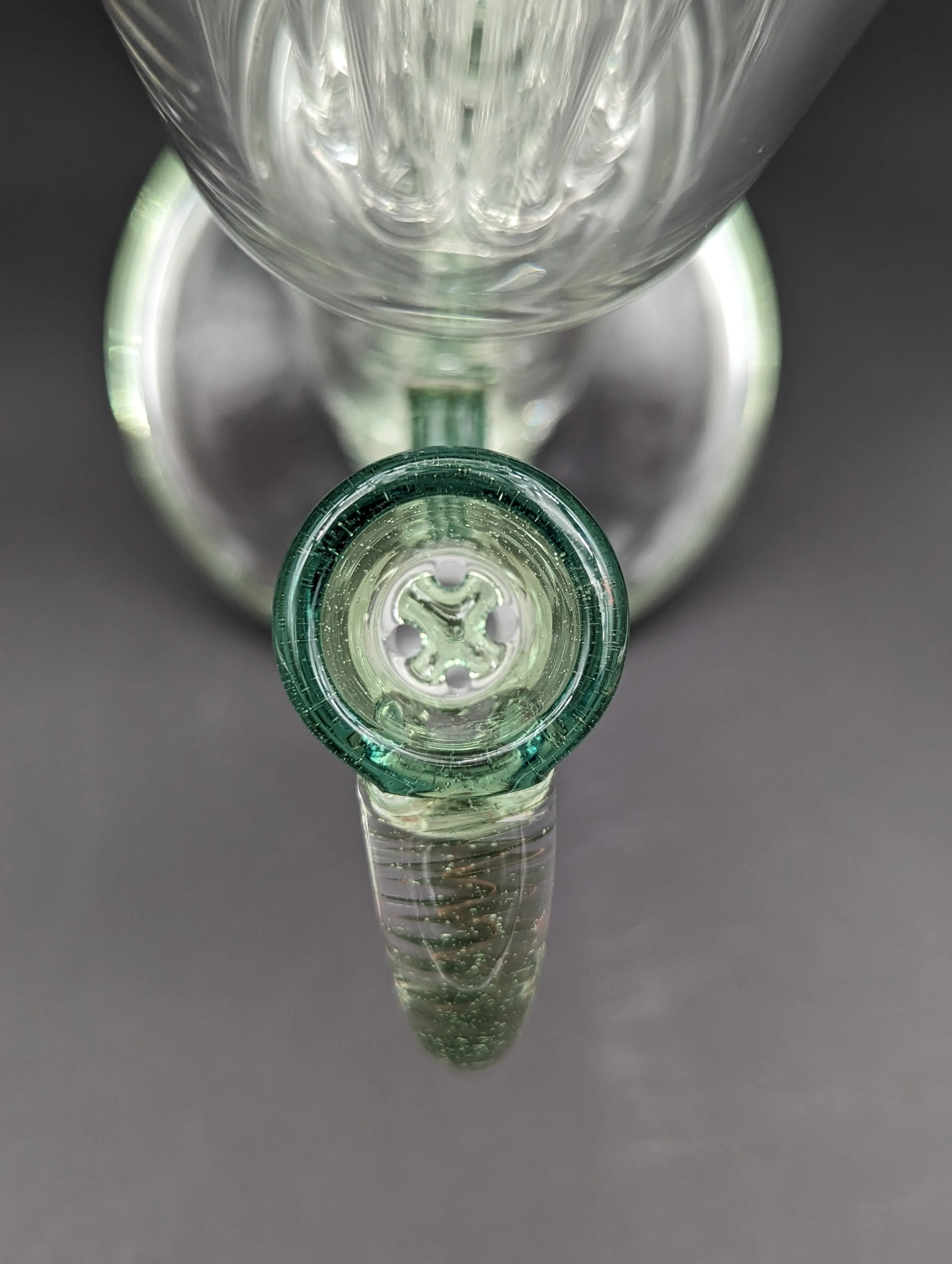 2K Glass Dual Inline to 8 Arm Bongs - Color Accented