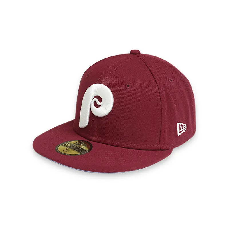 [60243502] Philadelphia Phillies POP SWEAT WS 80 Burgundy 59FIFTY Men's Fitted Hat