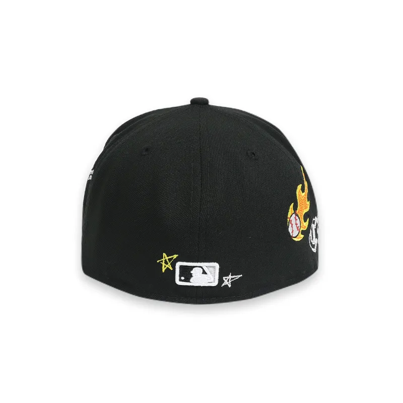 [60243719] Chicago White Sox Scribble Black 59FIFTY Mens Fitted Hat