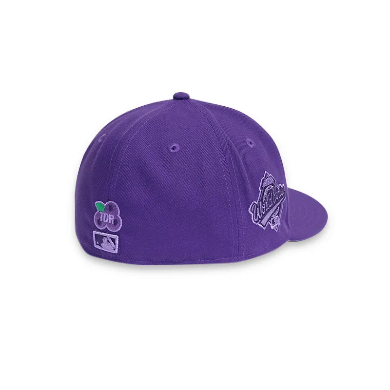 [60243837] Toronto Blue Jays 92 WS STATE FRUIT Purple 59FIFTY Men's Fitted Hat