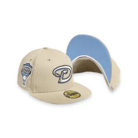 [70699249] Arizona Diamondbacks 98 Inaugural Tan 59FIFTY Men's Fitted Hat