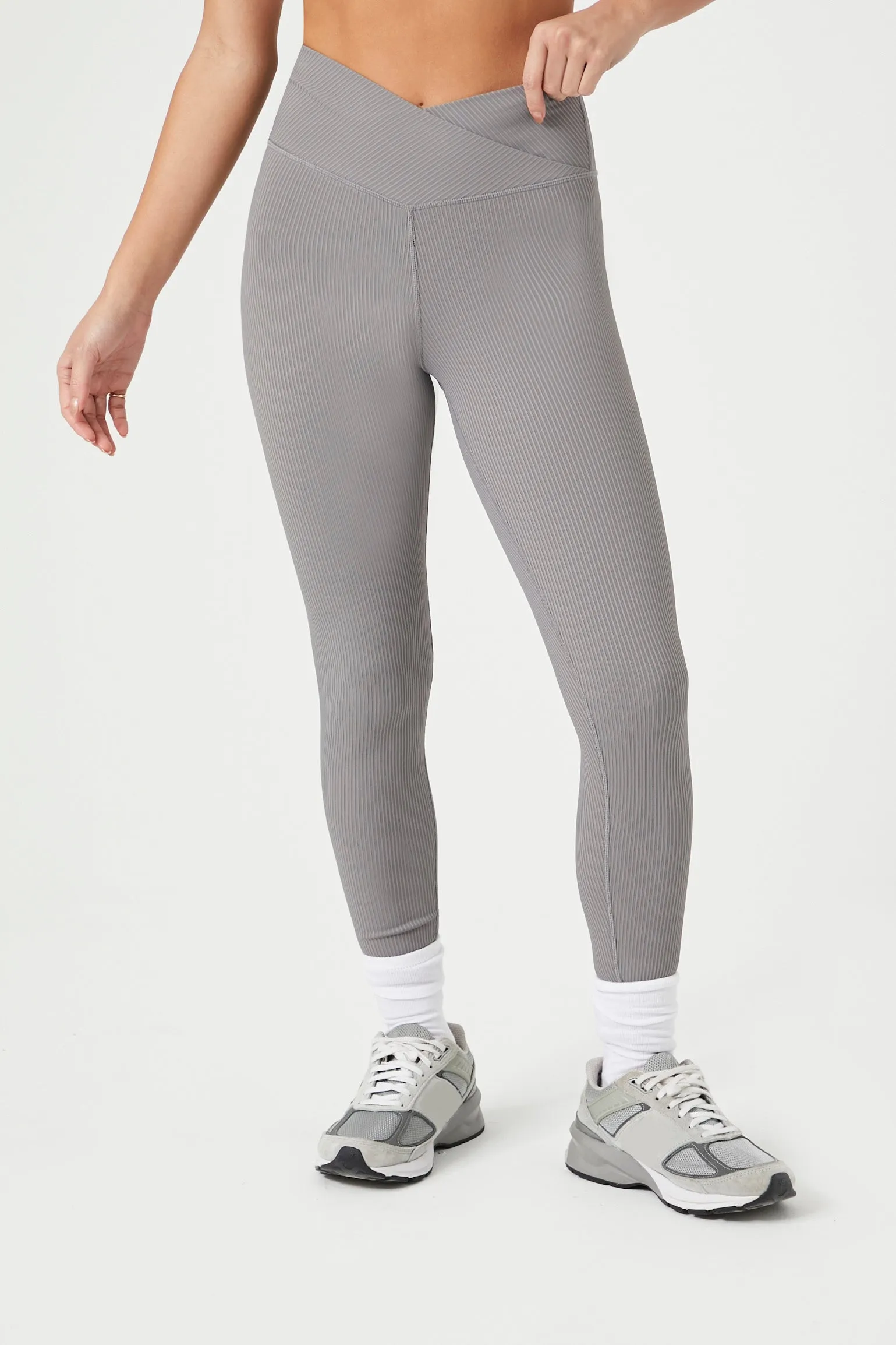 Active Ribbed Surplice Leggings