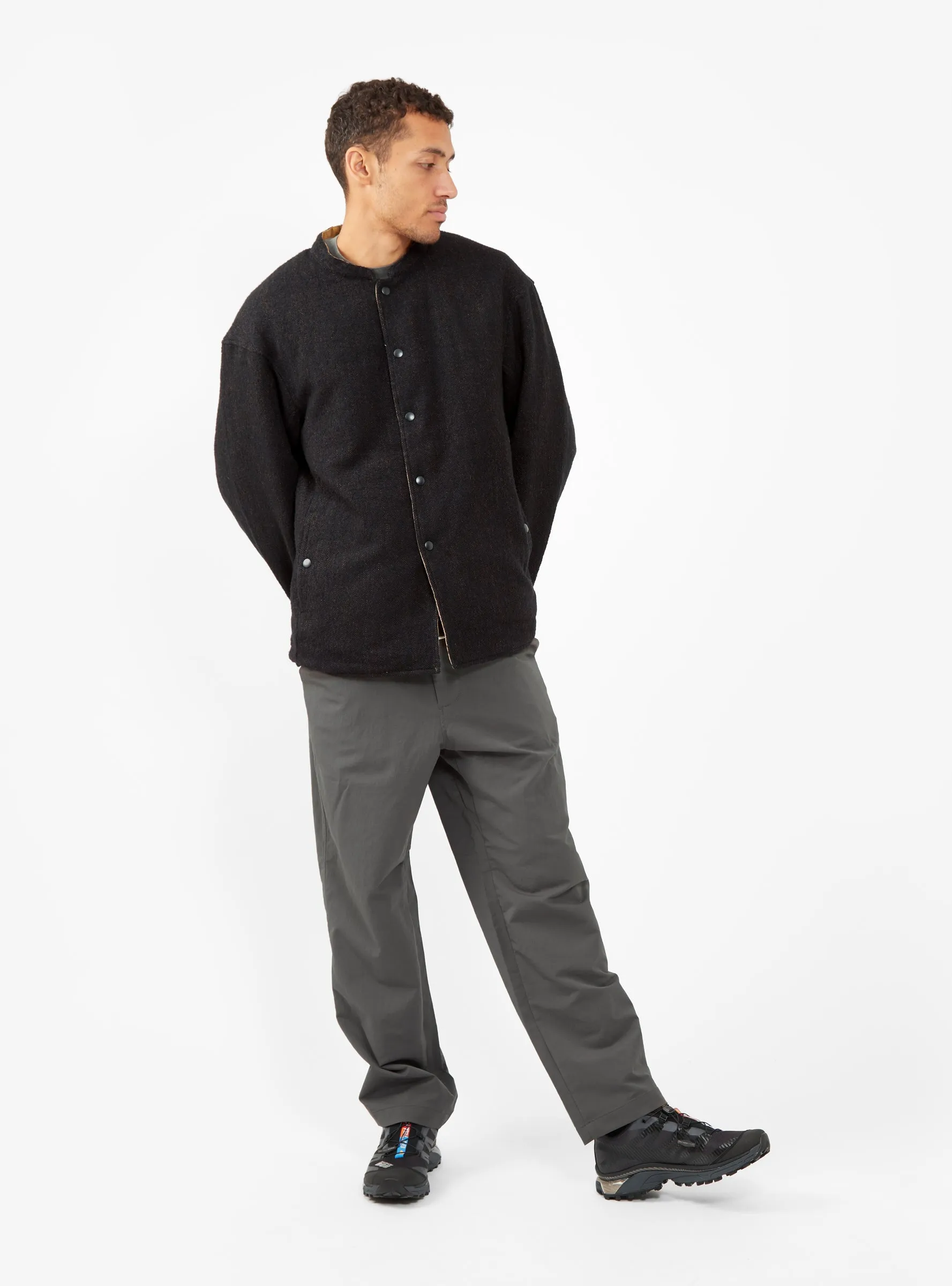 ALPHADRY Wide Easy Trousers Grey