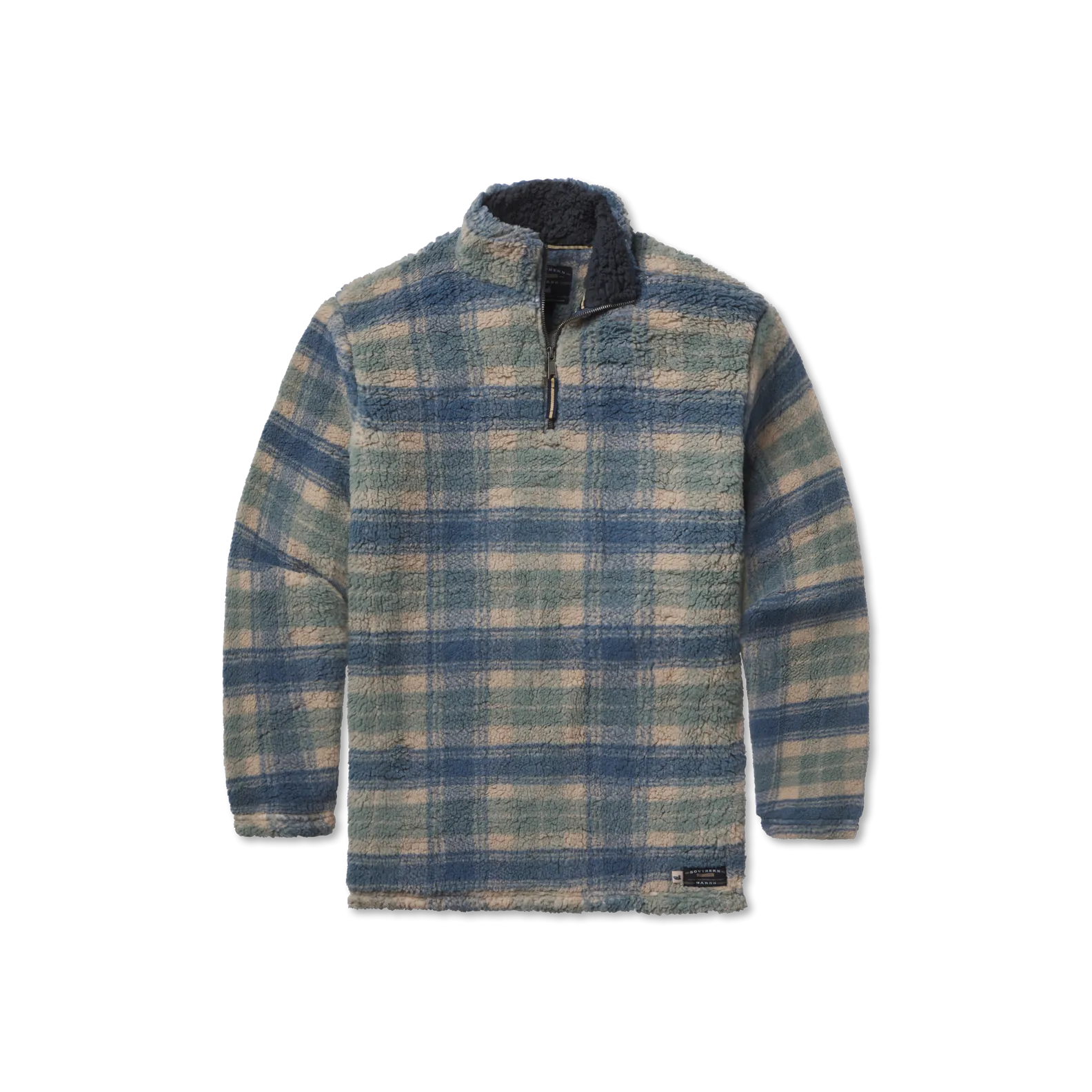 Andover Plaid Sherpa Pullover