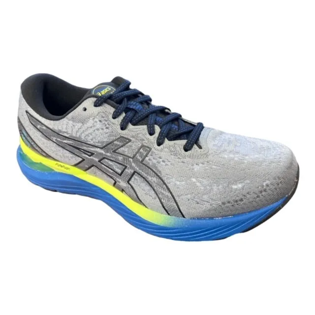 Asics men's running shoe Gel Cumulus 23 1011B012 030 grey-yellow-blue 