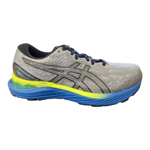 Asics men's running shoe Gel Cumulus 23 1011B012 030 grey-yellow-blue 