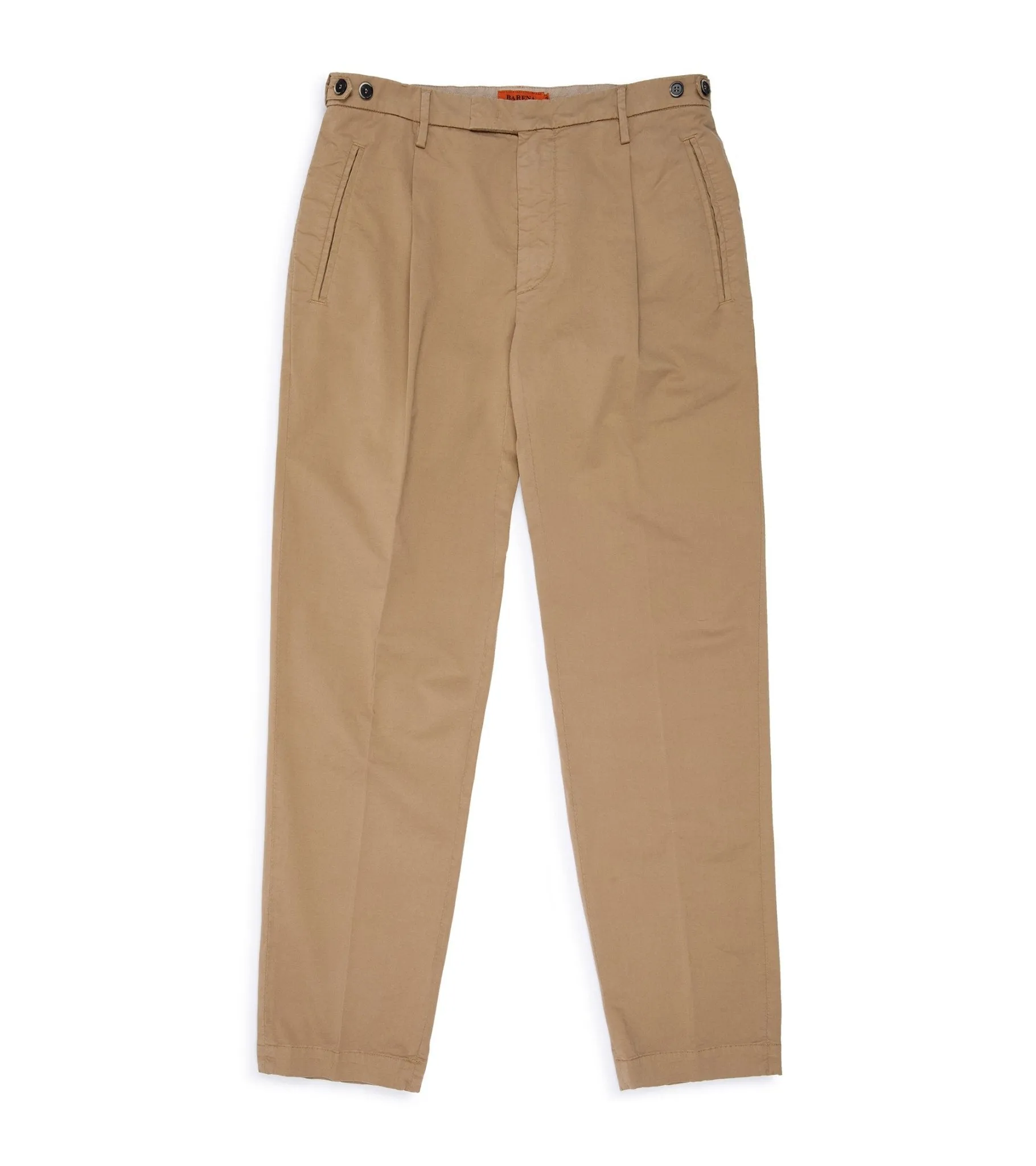 Barena Masco Trevo Cotton Twill Trousers: Tan