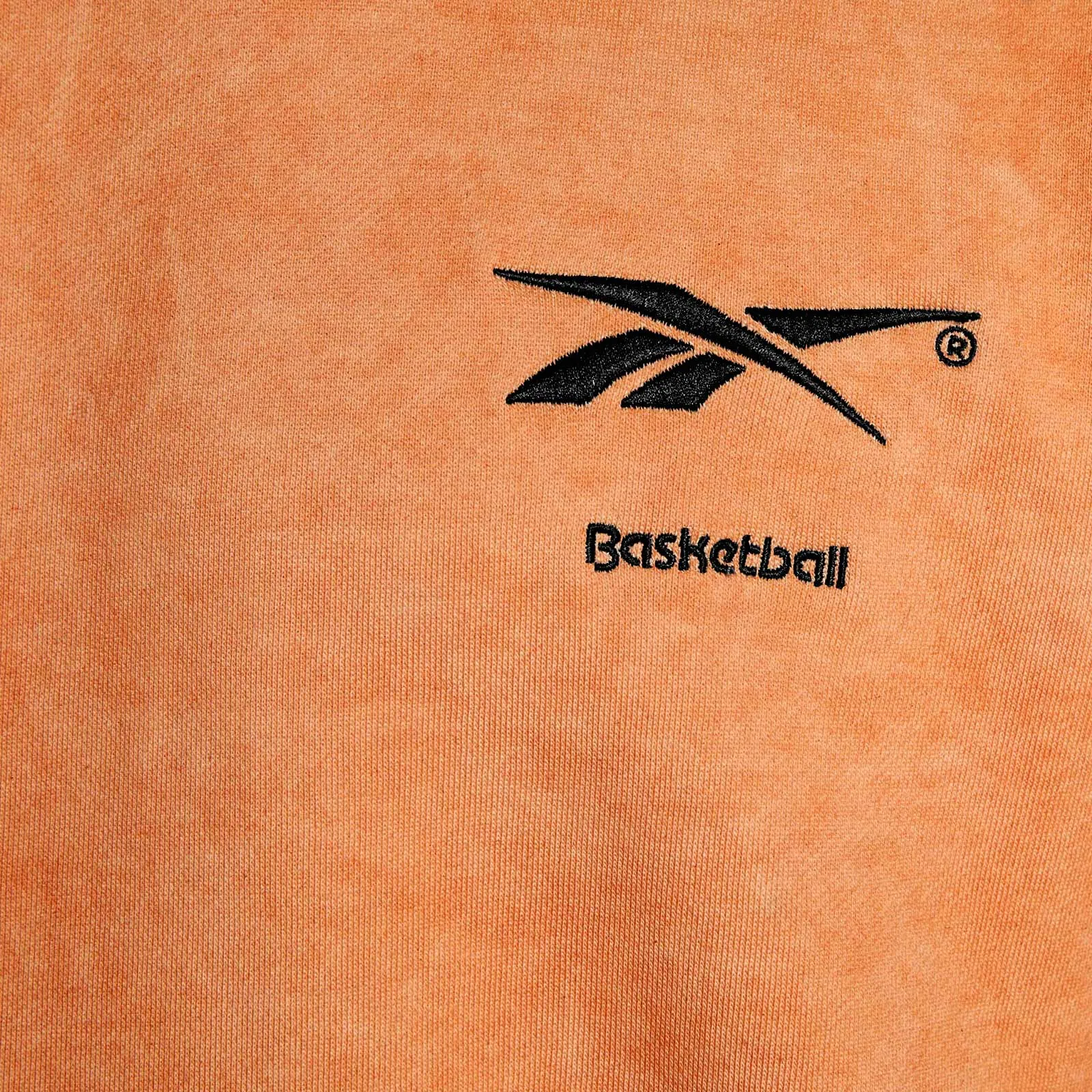 Basketball Court Top Bi-Dye Fleece Hoodie - Burnt Orange