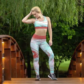 Beverly Pink Liquid Leggings