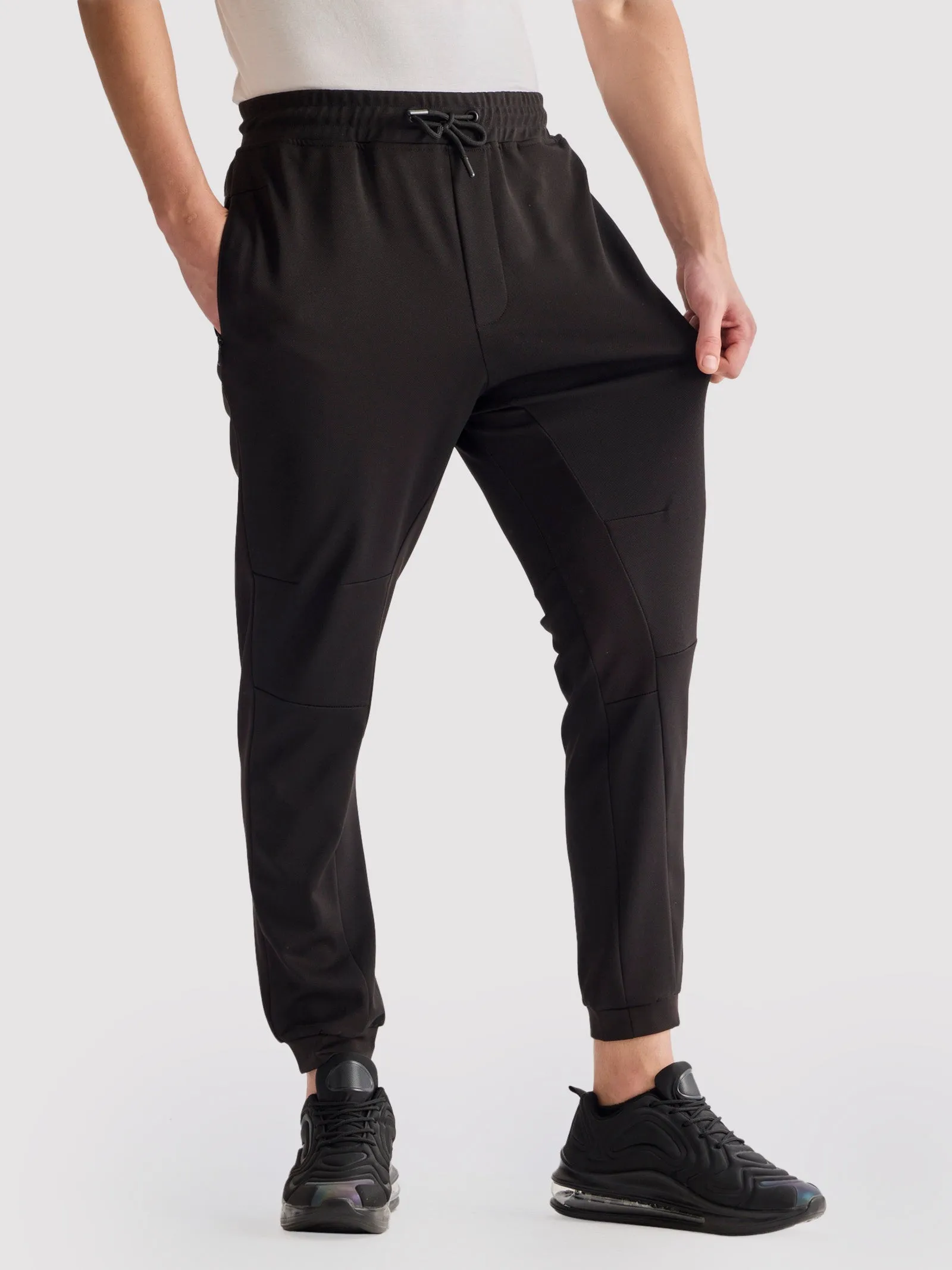 Black 4-Way Stretch Travel Pant