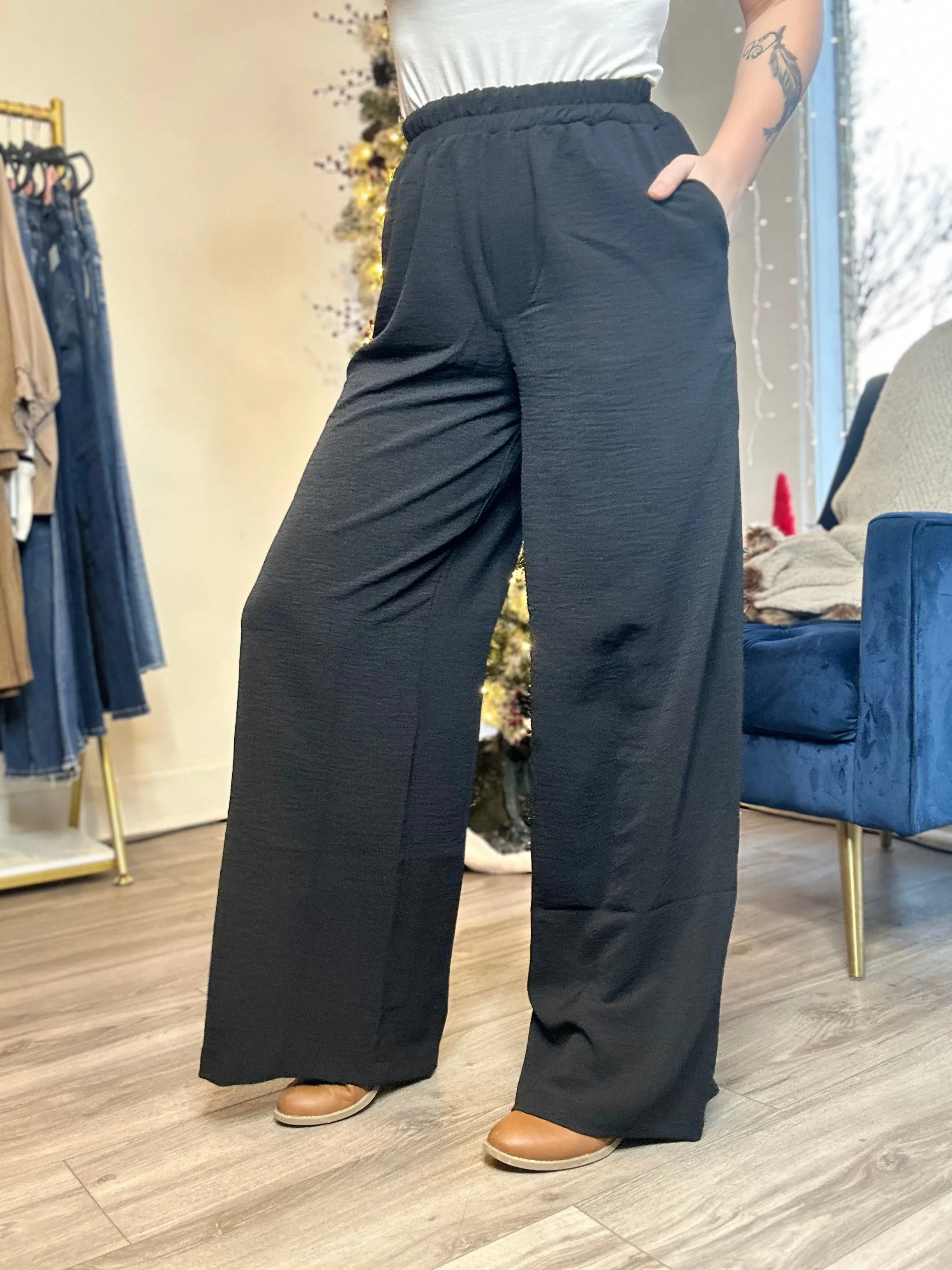 Black WideLeg Trouser