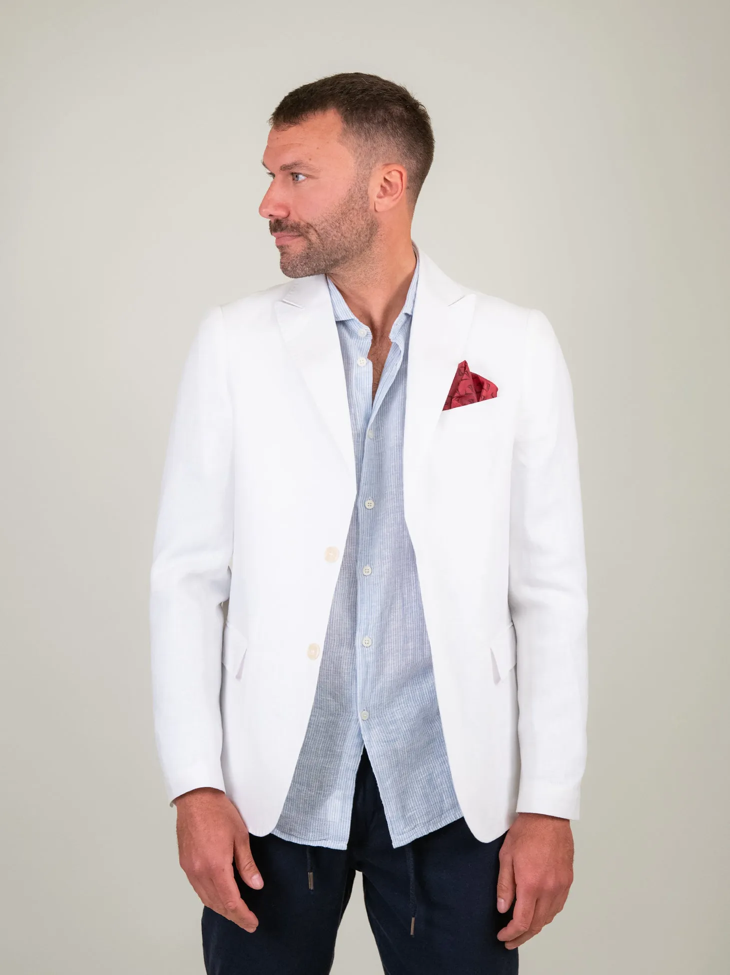 BLAZER IN LINO BIANCO