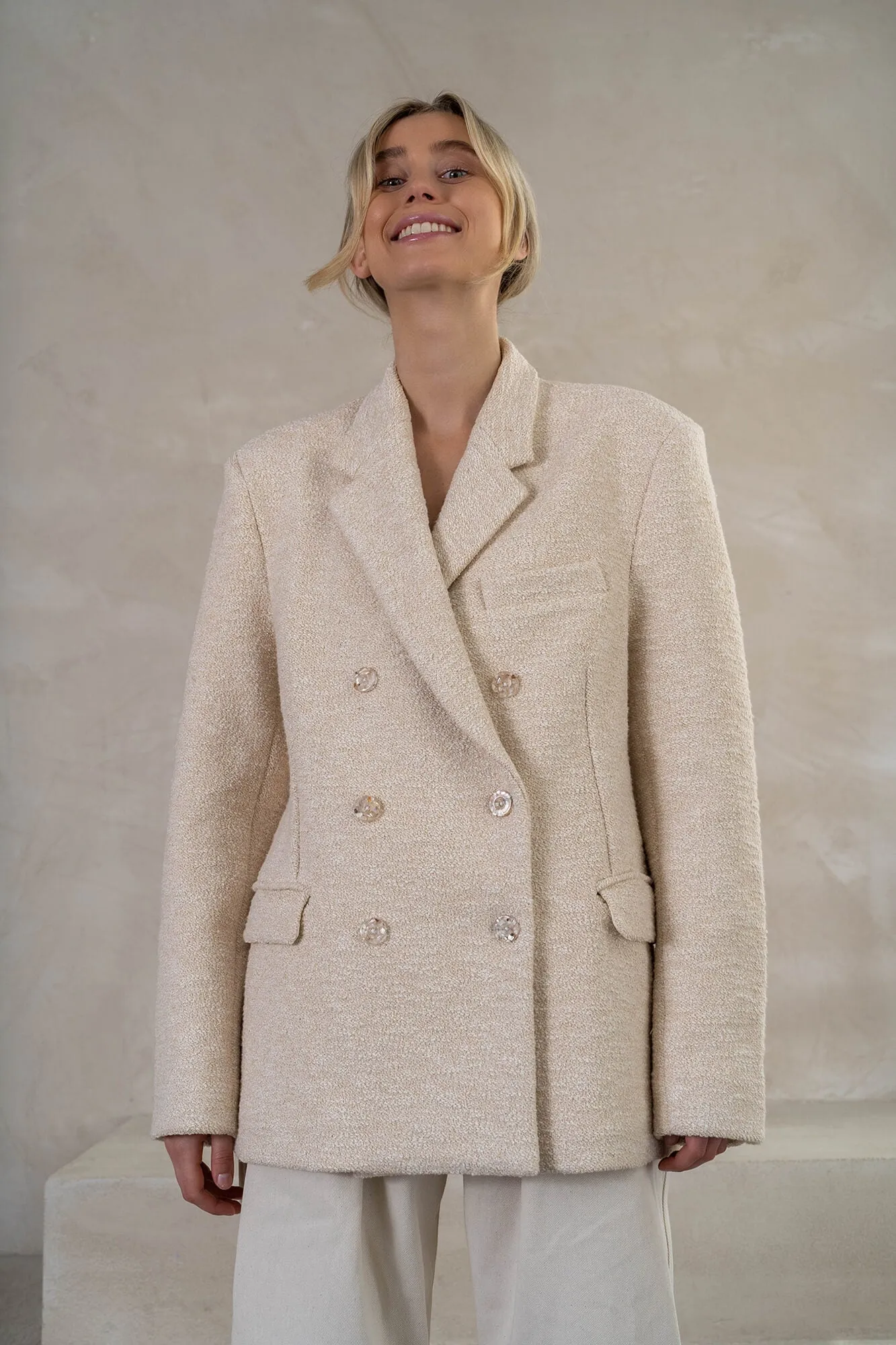 Blazer Yuna (Beige Melange)