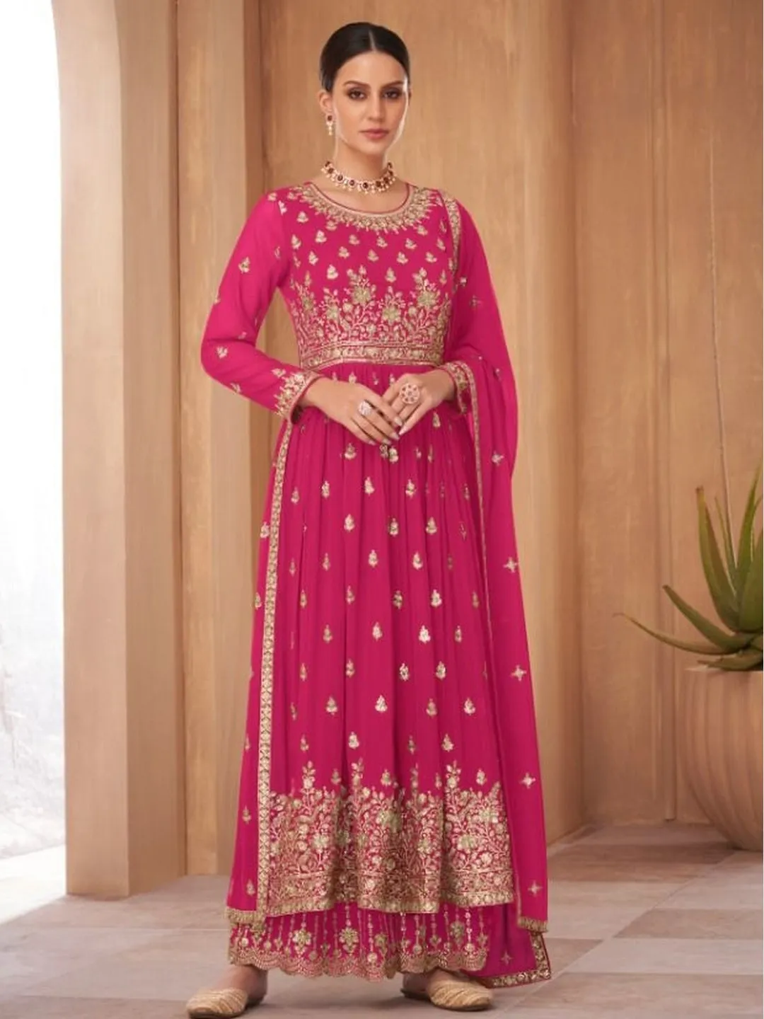 Blooming Georgette Embroidery