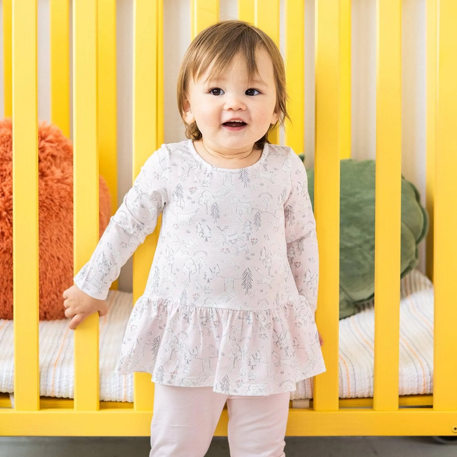 Blossom hollow modal magnetic infant Smocked Top and Leggings - re-loved