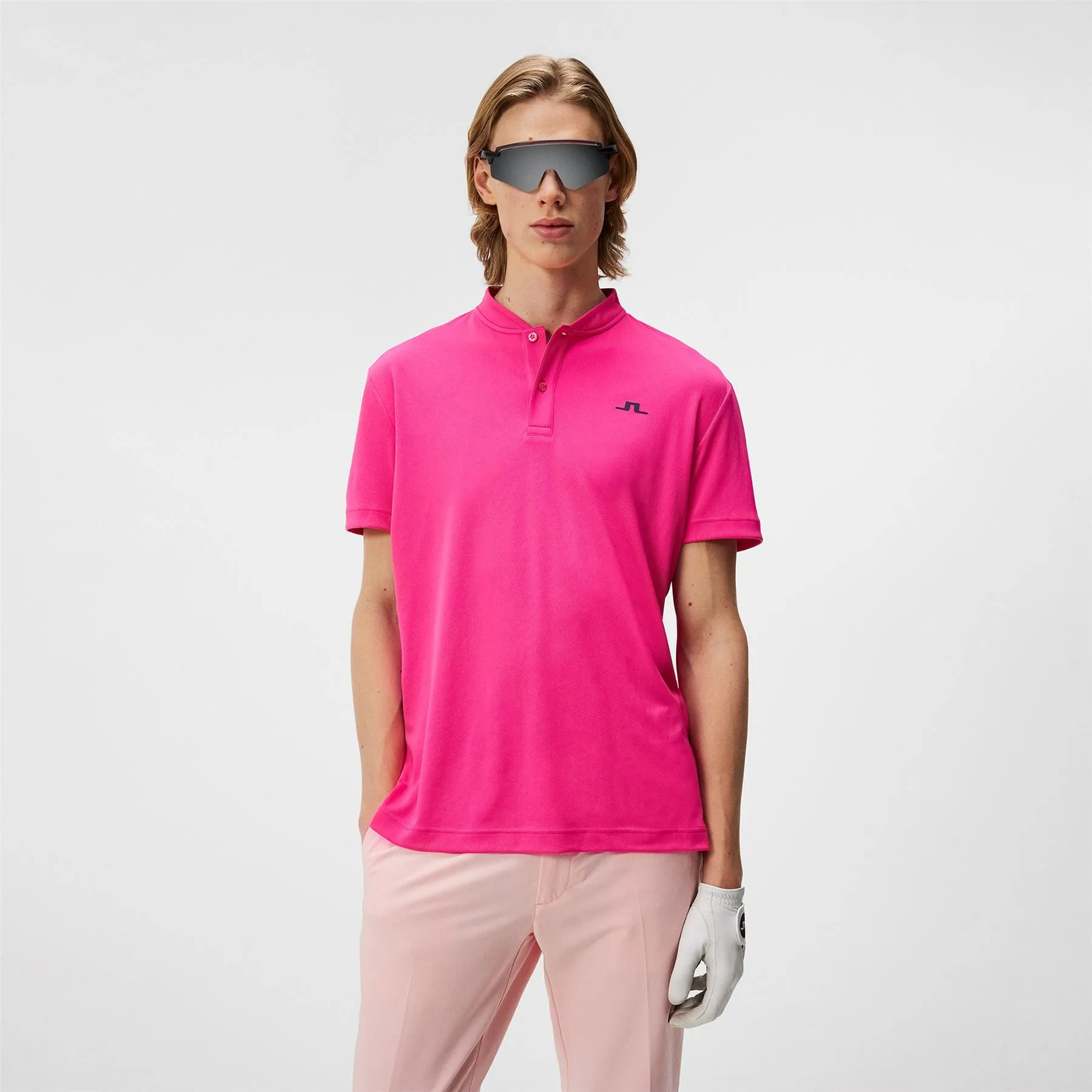 Bode Regular Fit Light Vent Polo Fuchsia Purple - SS24