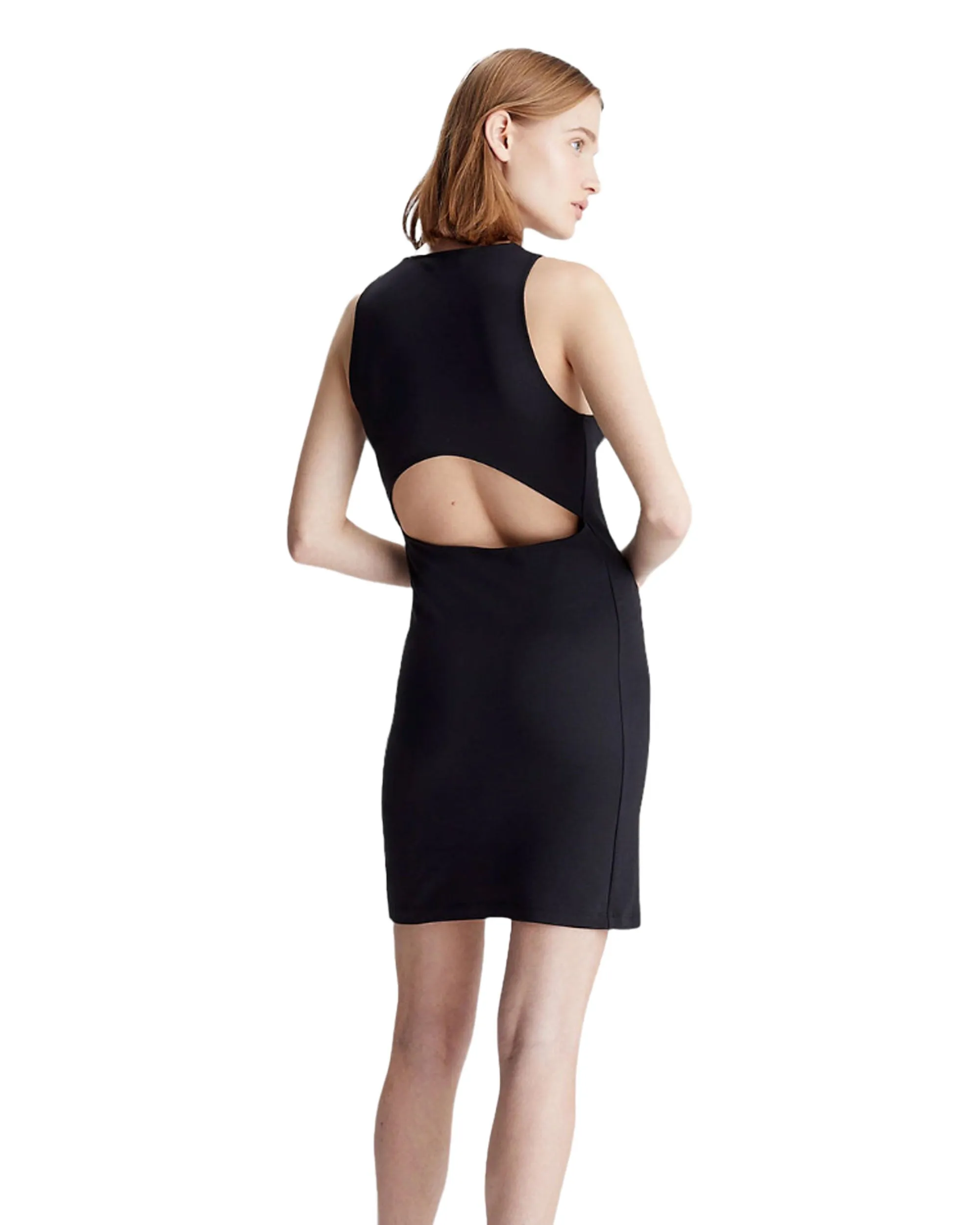 Calvin Klein Racerback Milano Dress Nero