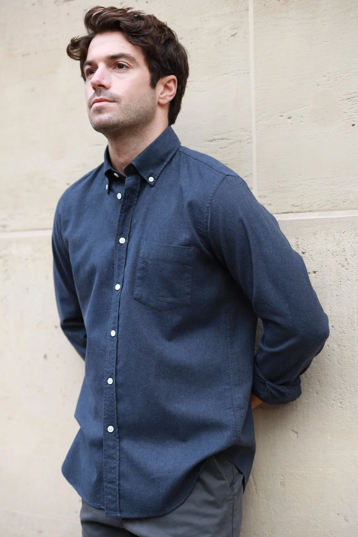 Chemise Clovis en flanelle de coton - Jeans