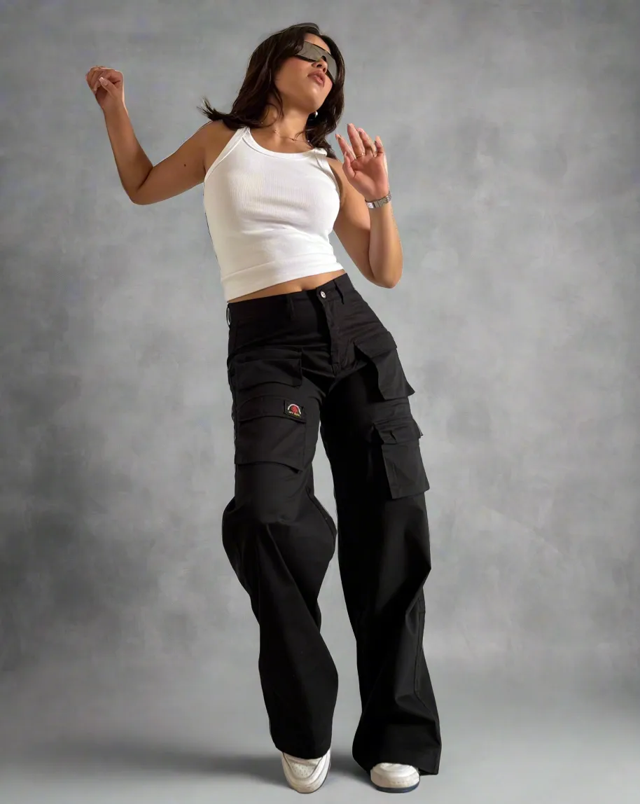 City Chic Multi Pocket Trousers