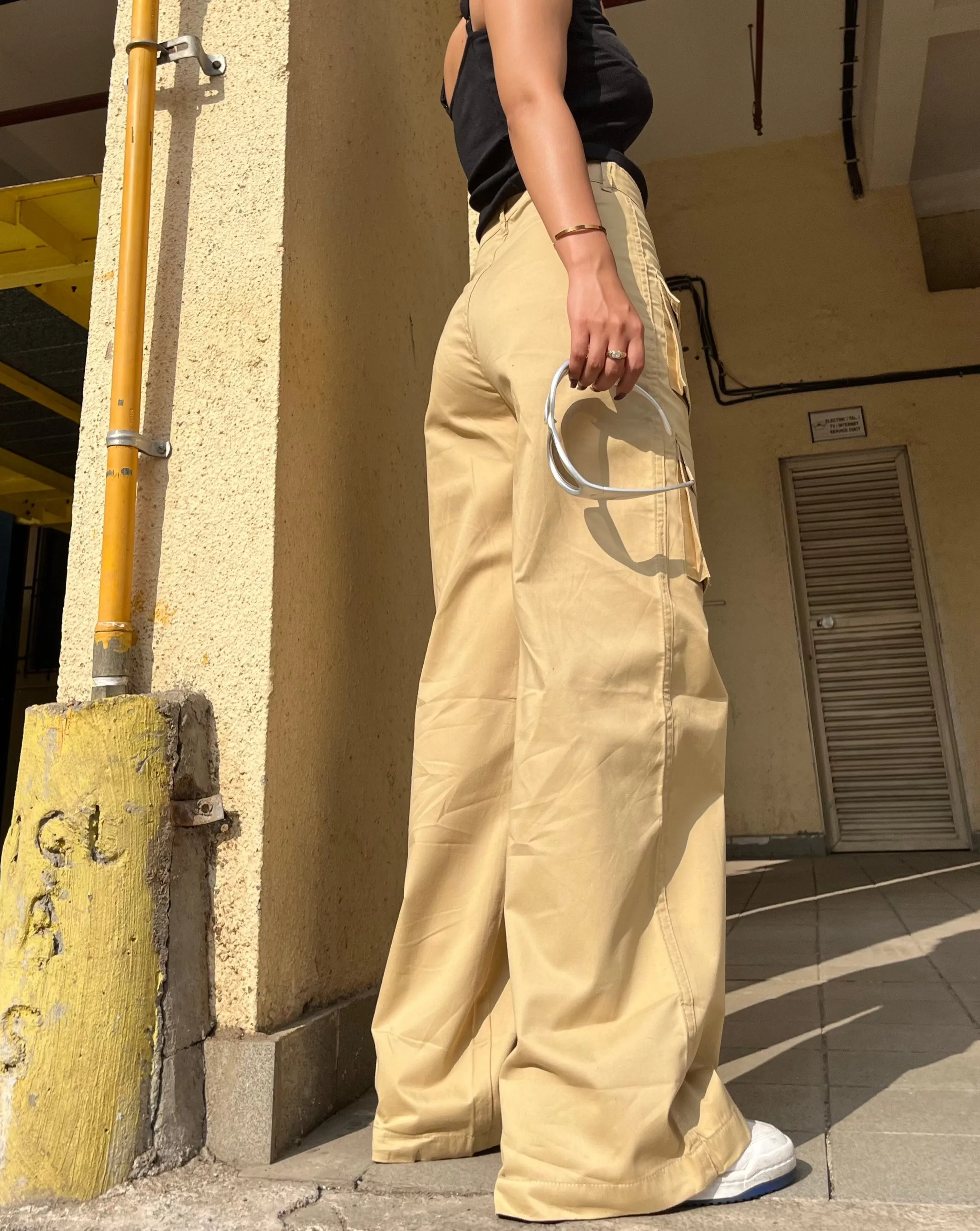 City Chic Multi Pocket Trousers