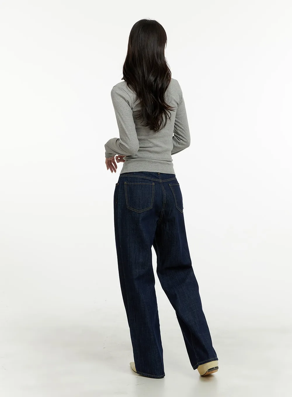 Classic Cotton Straight Jeans OA405