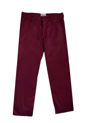 {Clearance Stock} Organic Burgundy Cords