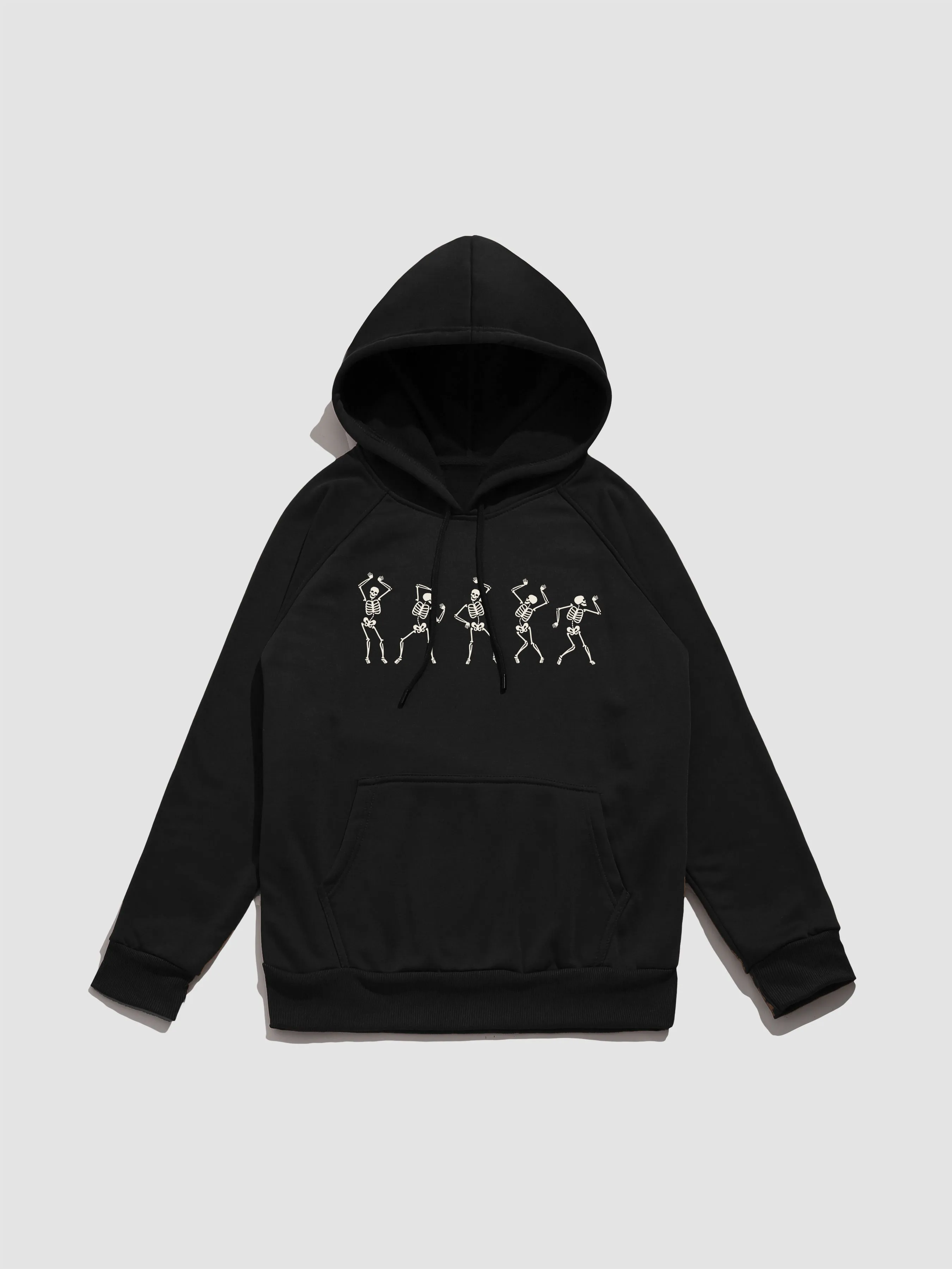 Dancing Skeleton Print Hoodie