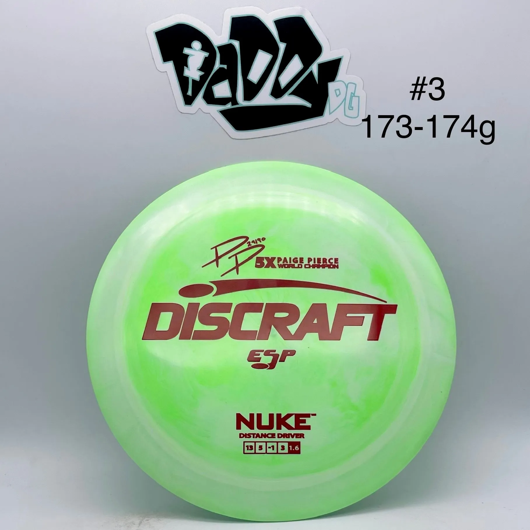 Discraft ESP Nuke Paige Pierce 5X Signature Series Distance Driver