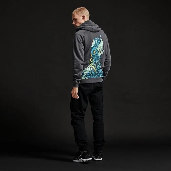 Dolly Noire men's sweatshirt with Shitai Hoodie SW371 grey