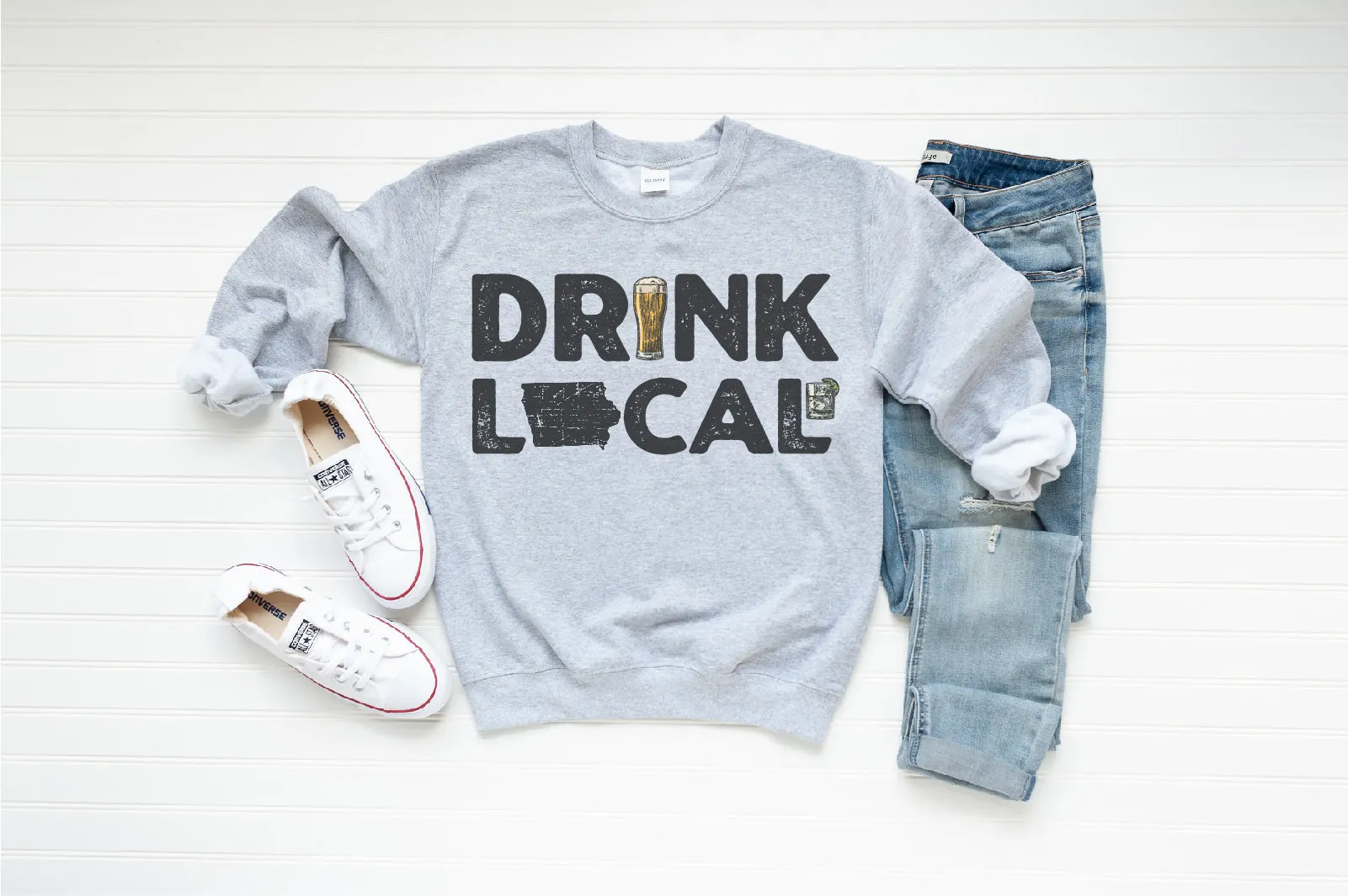 Drink Local Hoodie or Sweatshirt