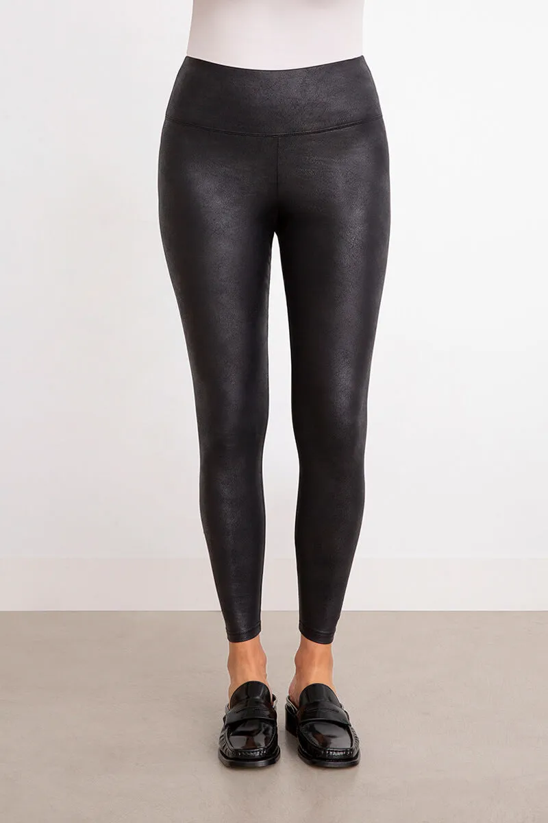 Faux Leather Legging | Onyx