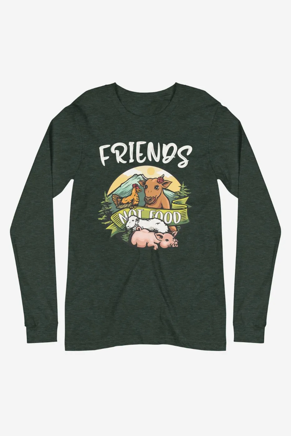 Friends Not Food - Unisex Long Sleeve Tee