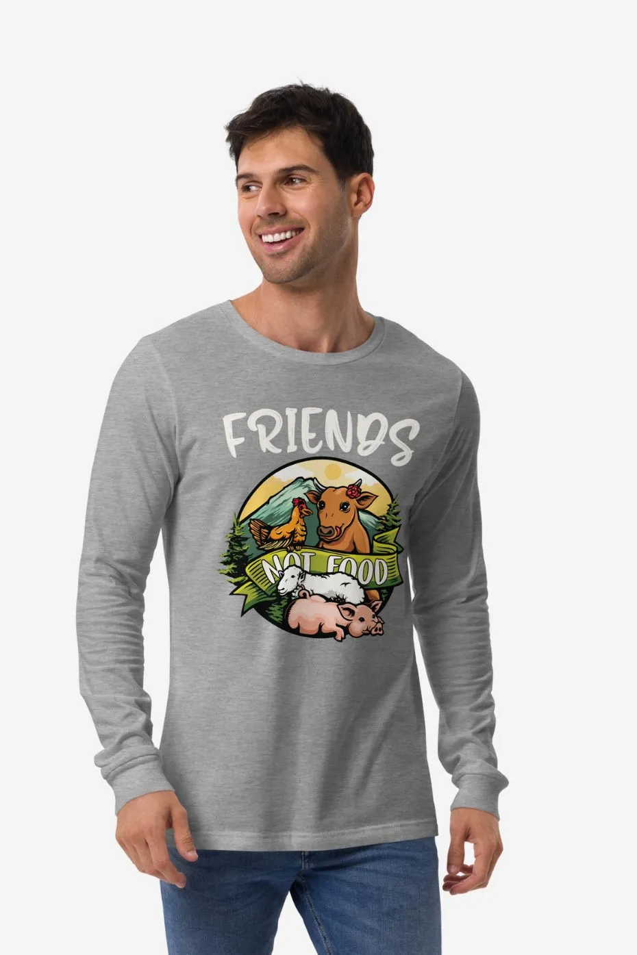 Friends Not Food - Unisex Long Sleeve Tee