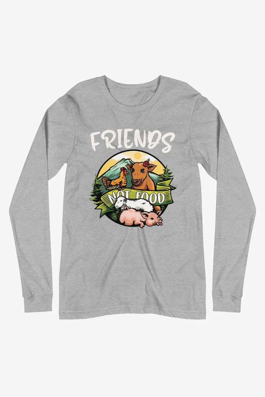 Friends Not Food - Unisex Long Sleeve Tee