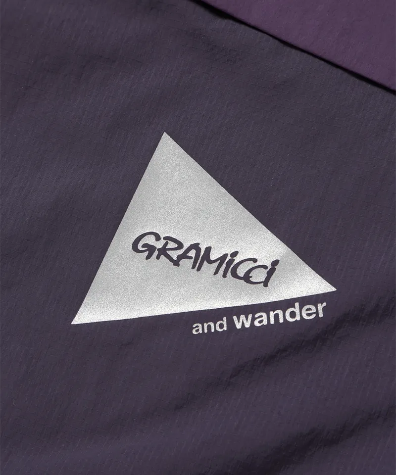 Gramicci x and wander Patchwork Wind Hoodie