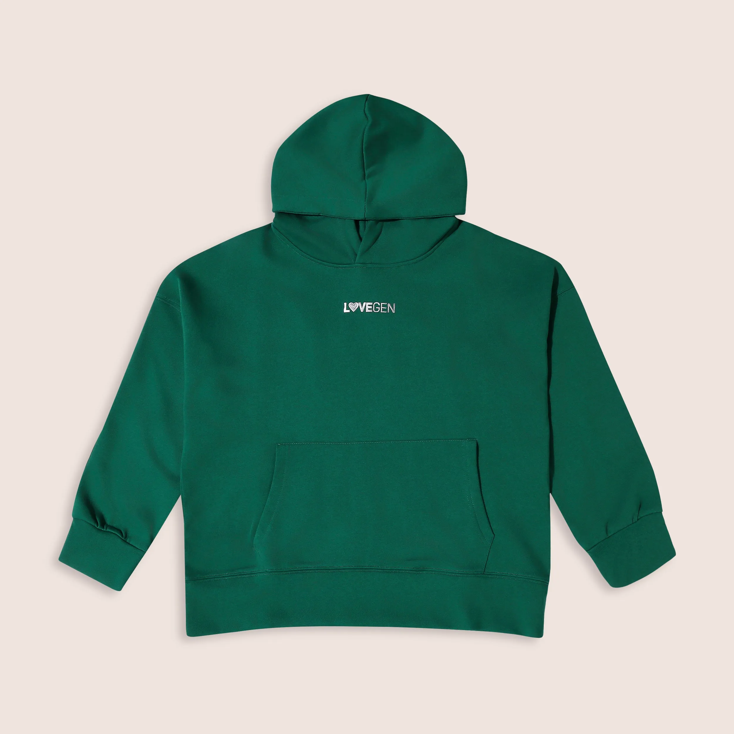 Cozy Eco-Friendly Womens Green Hoodie - Sustainable and Stylish Attire