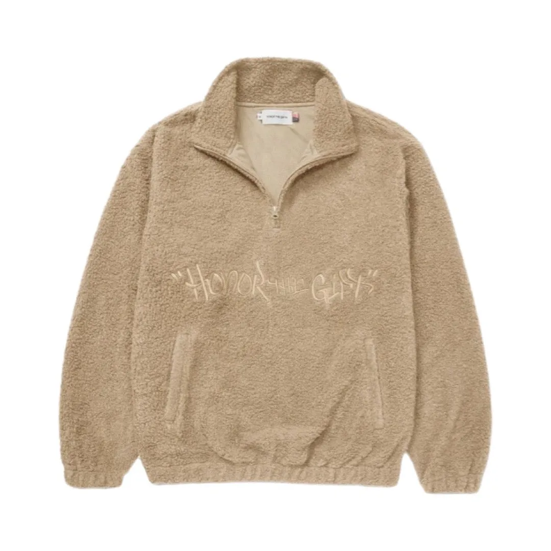 Honor The Gift Script Sherpa Bone Pullover