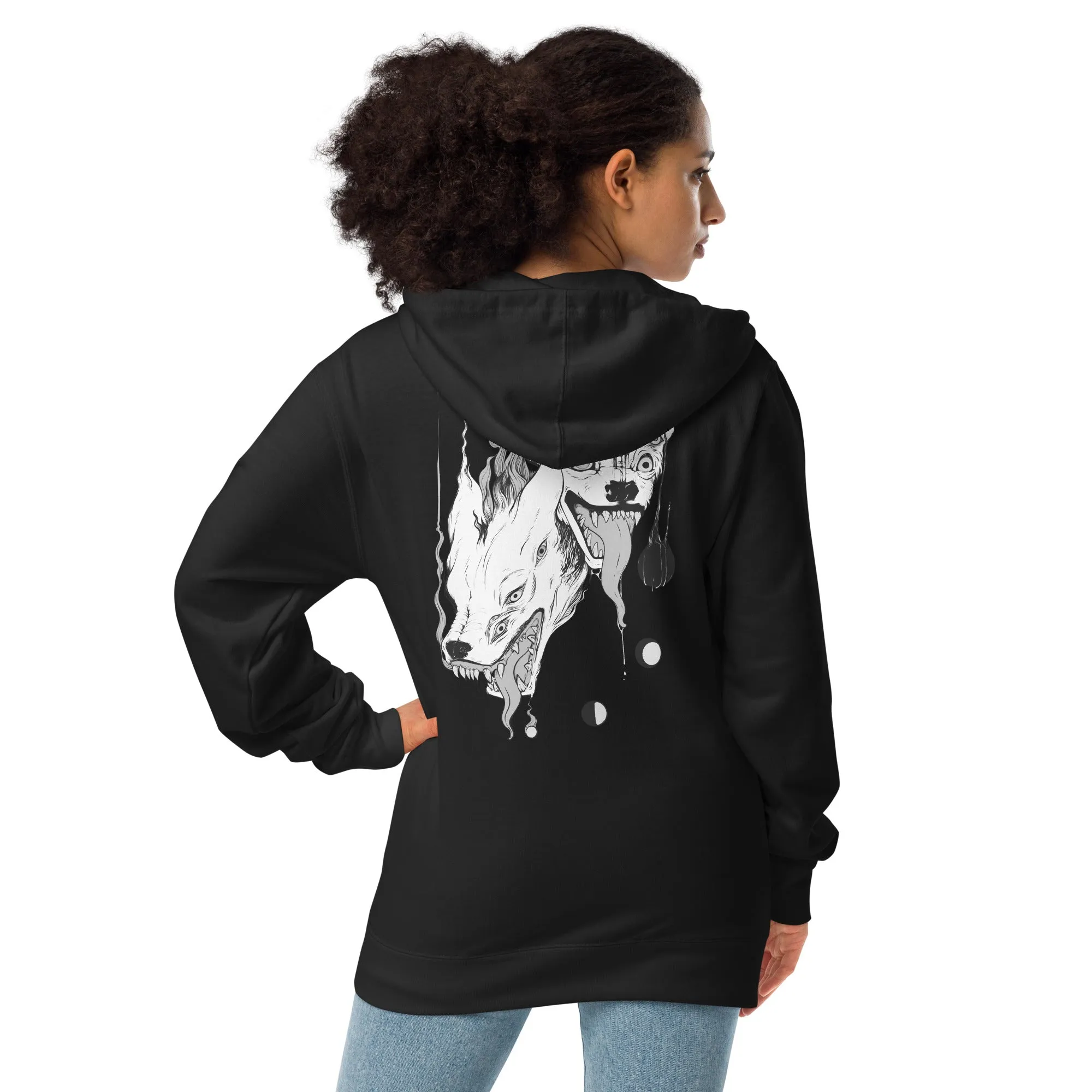 Hyenas, Unisex Fleece Zip-Up Hoodie