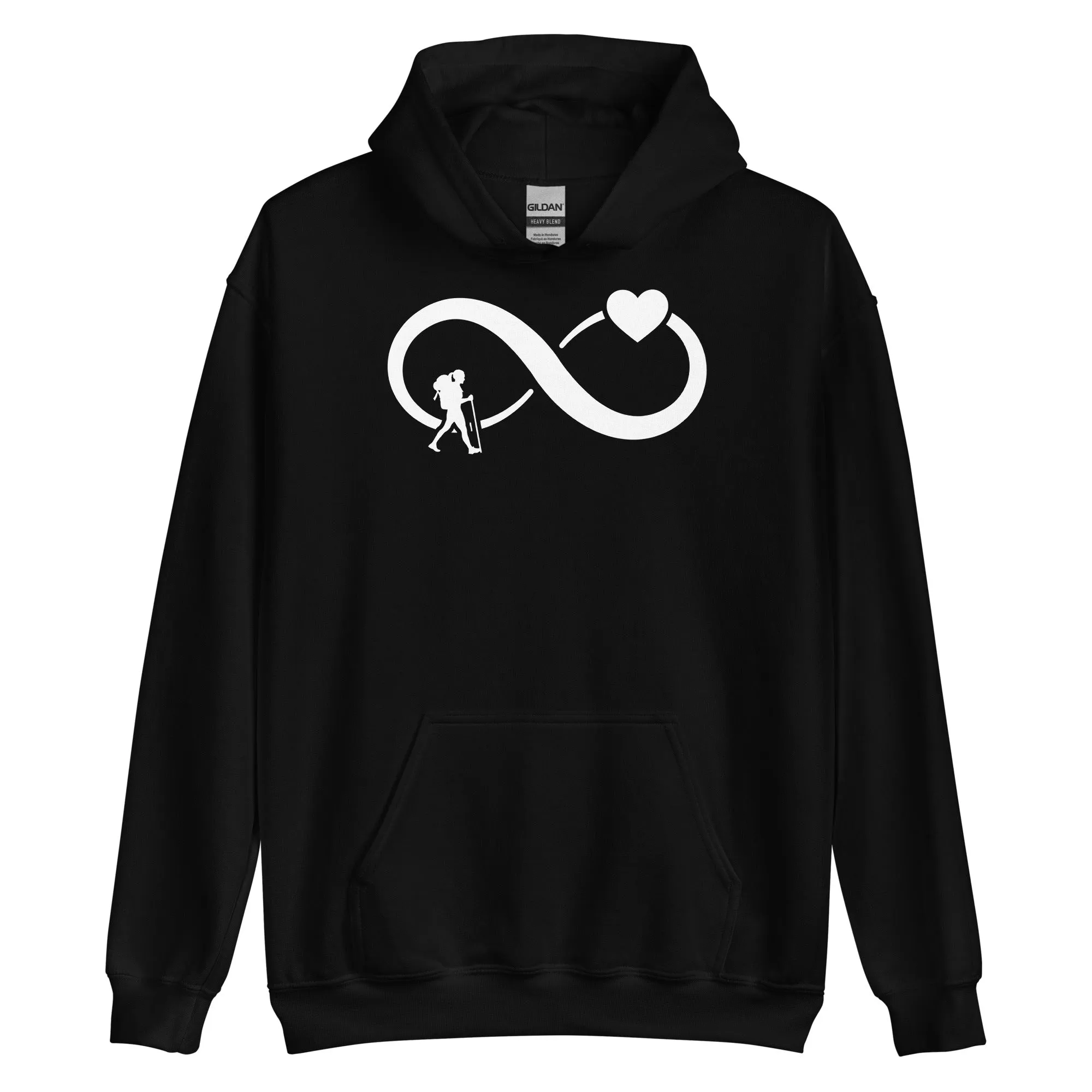 Infinity Heart and Hiking 1 - Unisex Hoodie