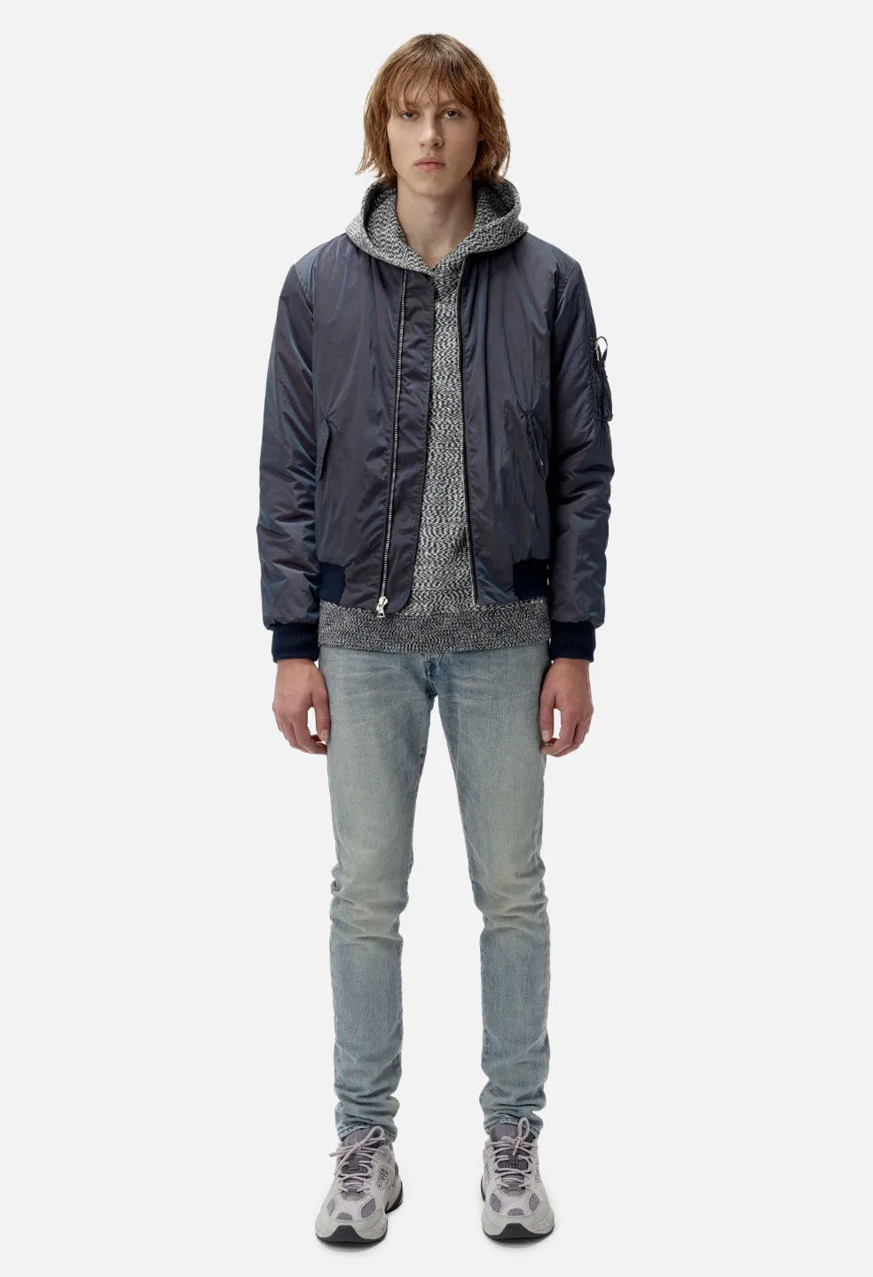 Iridescent Bogota Bomber / Navy