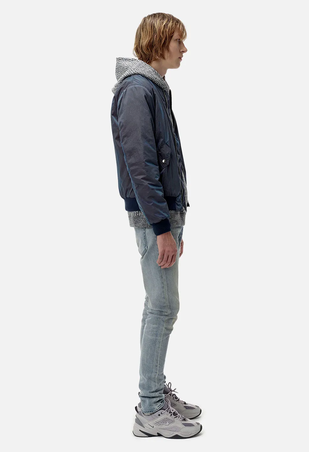 Iridescent Bogota Bomber / Navy