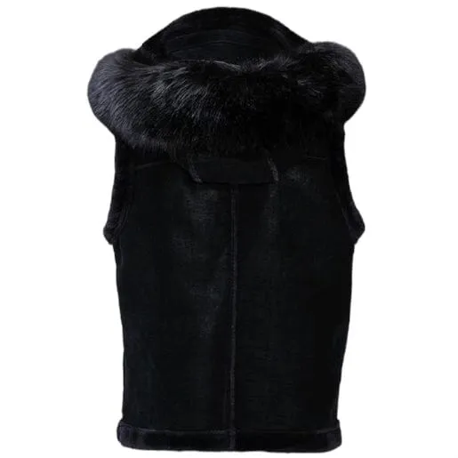 Jordan Craig Denali Shearling Vest (Black) - 9373V