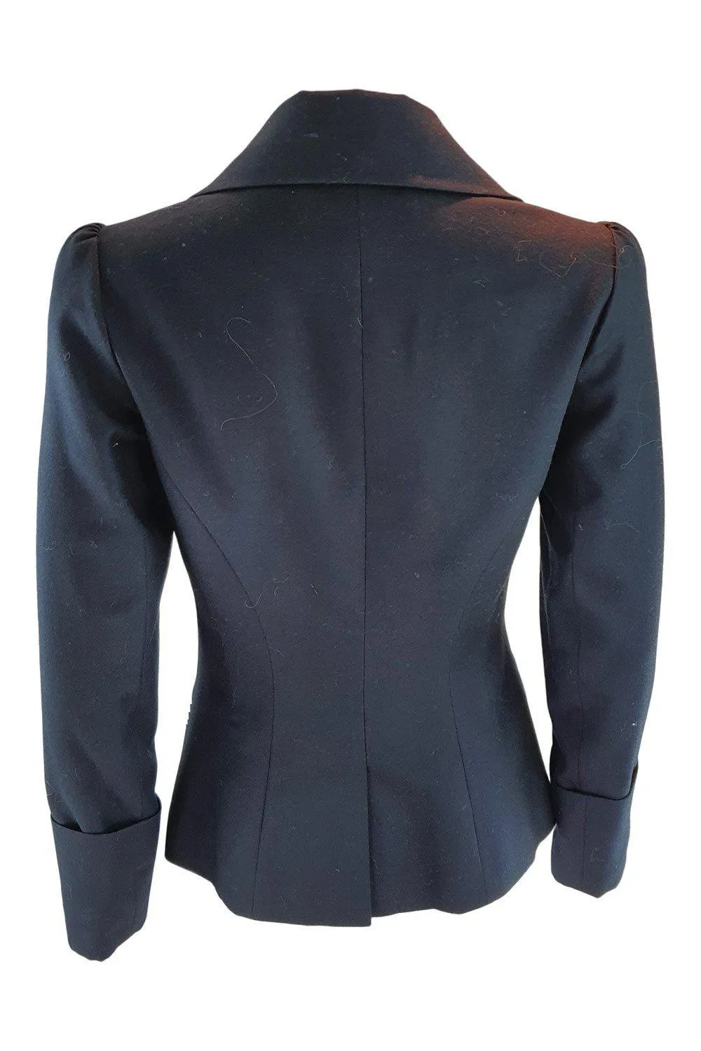 KENZO Women's Black Cotton Blend Blazer (FR 36)