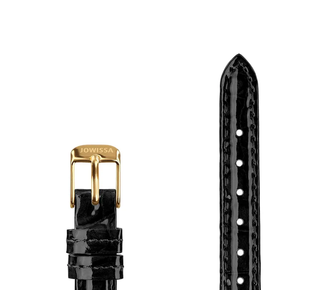 Leather Watch Strap Glossy Croco E3.1439.S