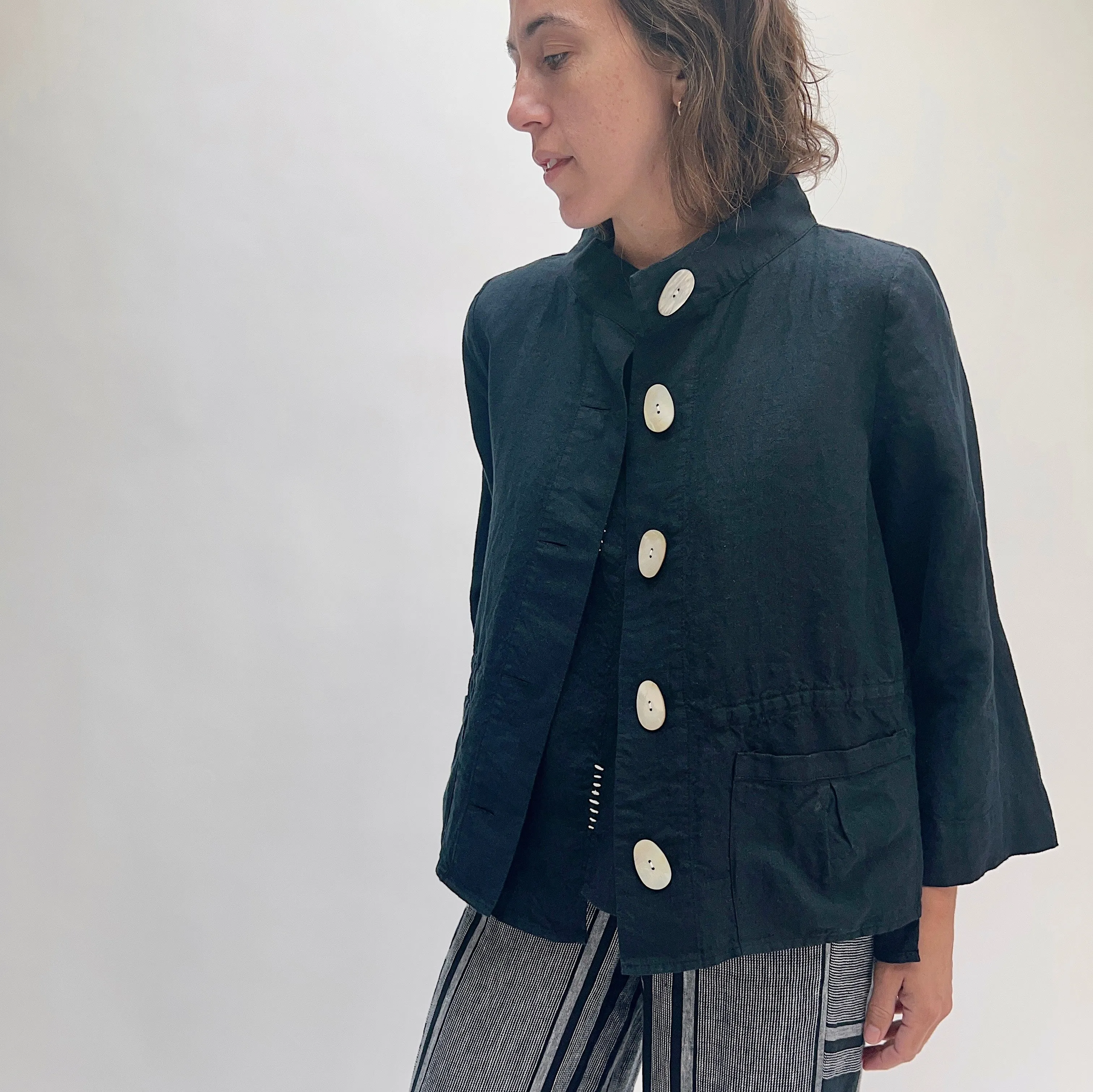 Liv by Habitat | Linen Montauk Jacket in Black