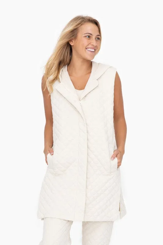 Longline Quilted Vests - 3 colors!