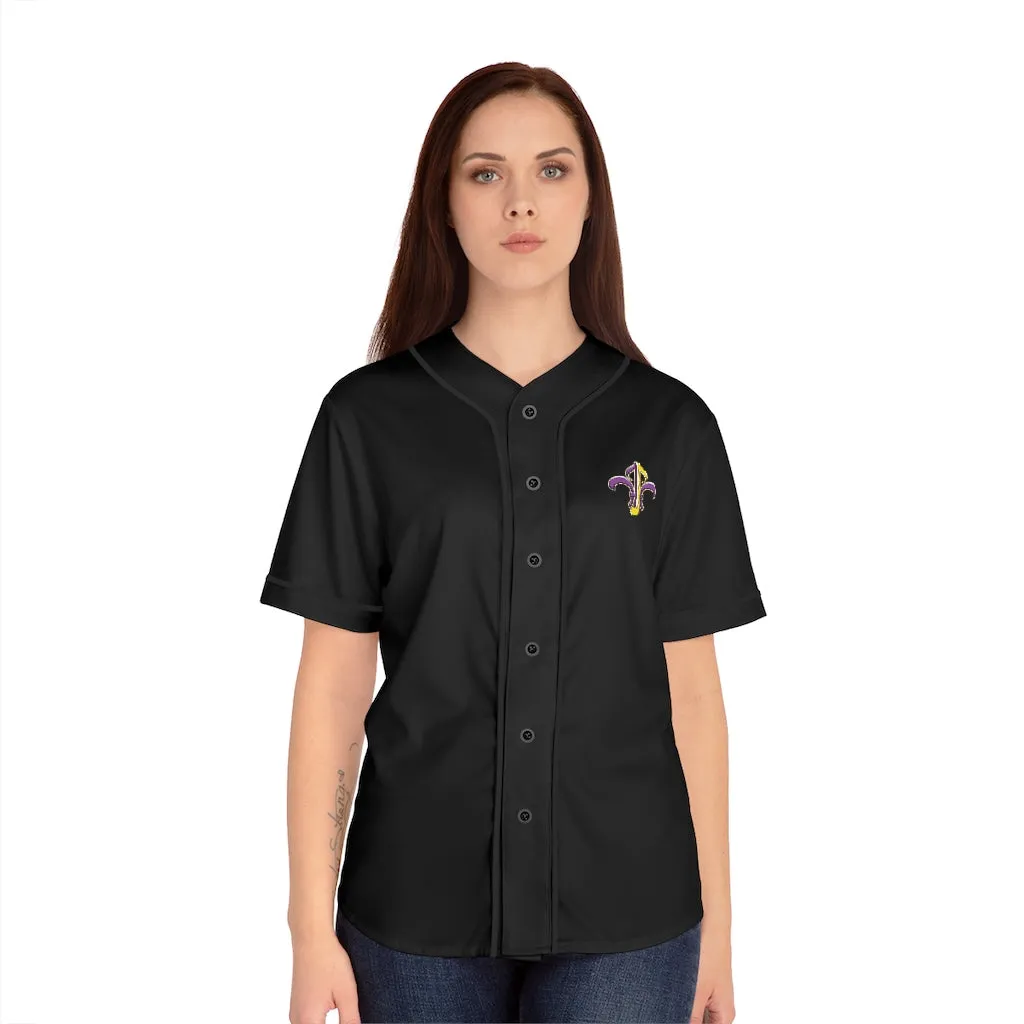 Louisiana Metal Women's Baseball Jersey