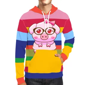 Lucky Pig Unisex Pullover Hoodie