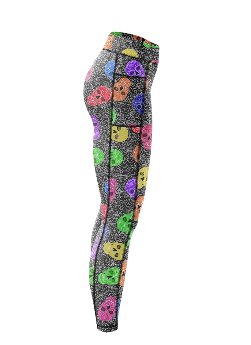 Never a dull skull leggings